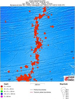 wide historical seismicity