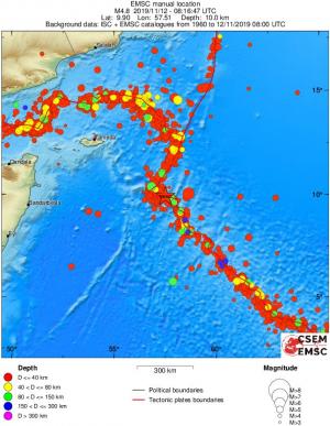 wide historical seismicity