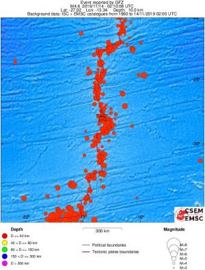 wide historical seismicity
