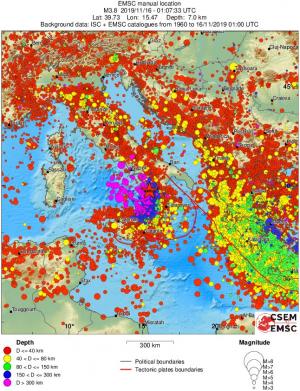 wide historical seismicity