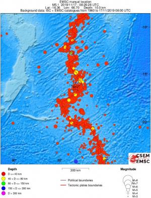 wide historical seismicity