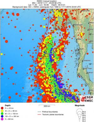 wide historical seismicity