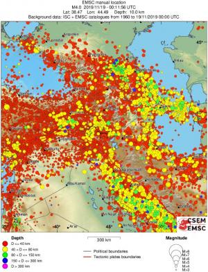 wide historical seismicity