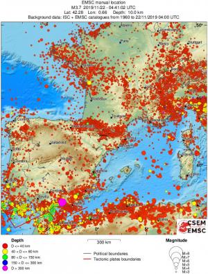 wide historical seismicity
