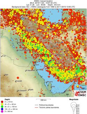 wide historical seismicity