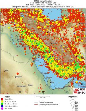 wide historical seismicity