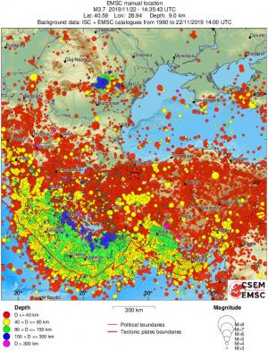 wide historical seismicity