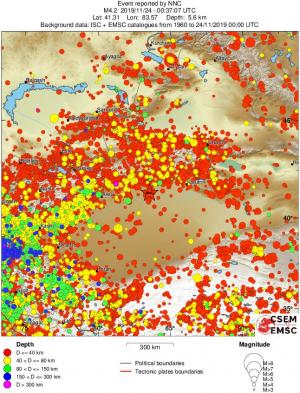 wide historical seismicity