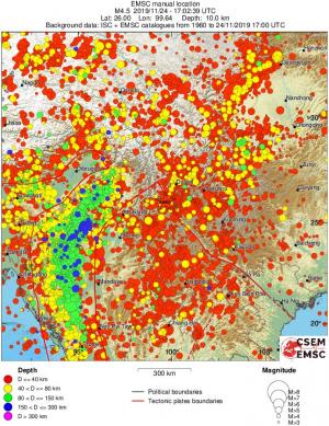 wide historical seismicity