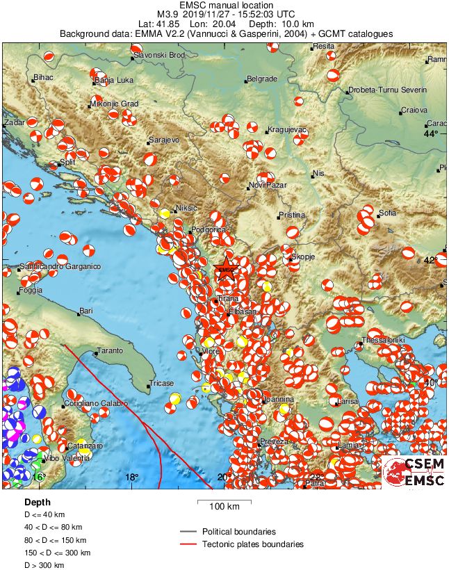 Regional moment Tensor