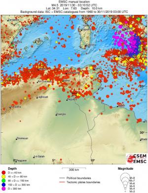 wide historical seismicity