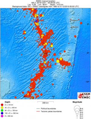 wide historical seismicity