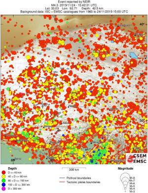 wide historical seismicity