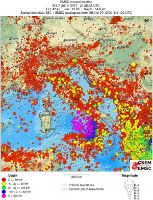 wide historical seismicity