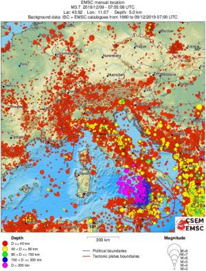wide historical seismicity