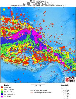 wide historical seismicity