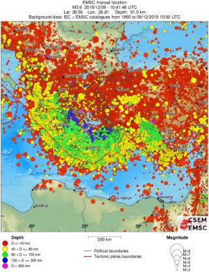 wide historical seismicity