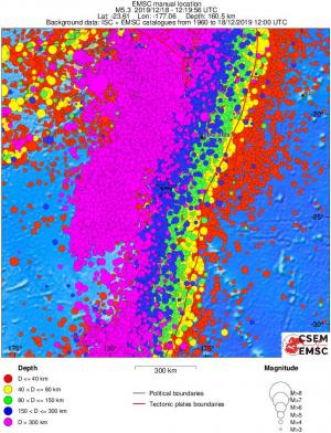 wide historical seismicity
