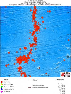 wide historical seismicity