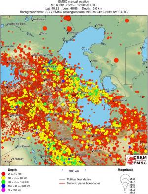 wide historical seismicity