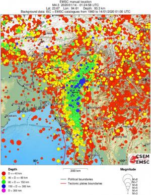wide historical seismicity