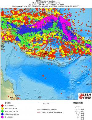 wide historical seismicity