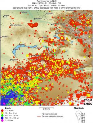 wide historical seismicity