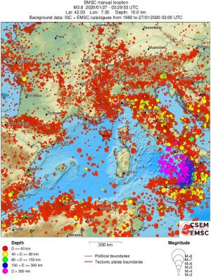 wide historical seismicity