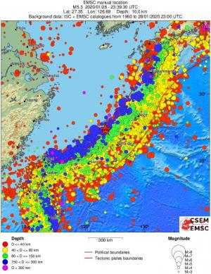wide historical seismicity