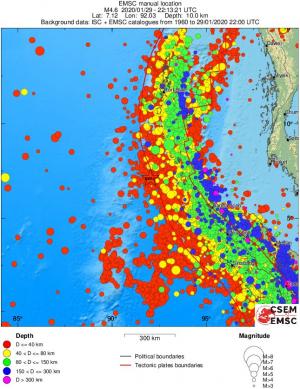 wide historical seismicity