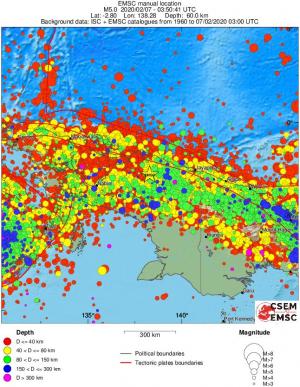 wide historical seismicity