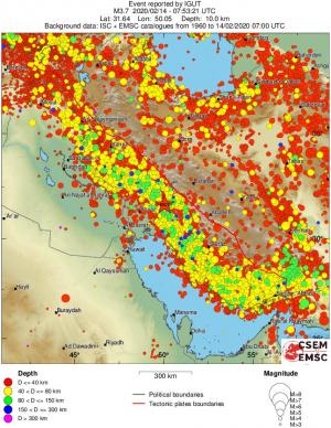 wide historical seismicity