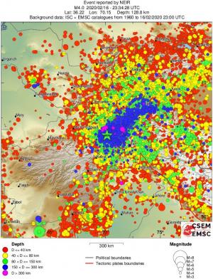 wide historical seismicity
