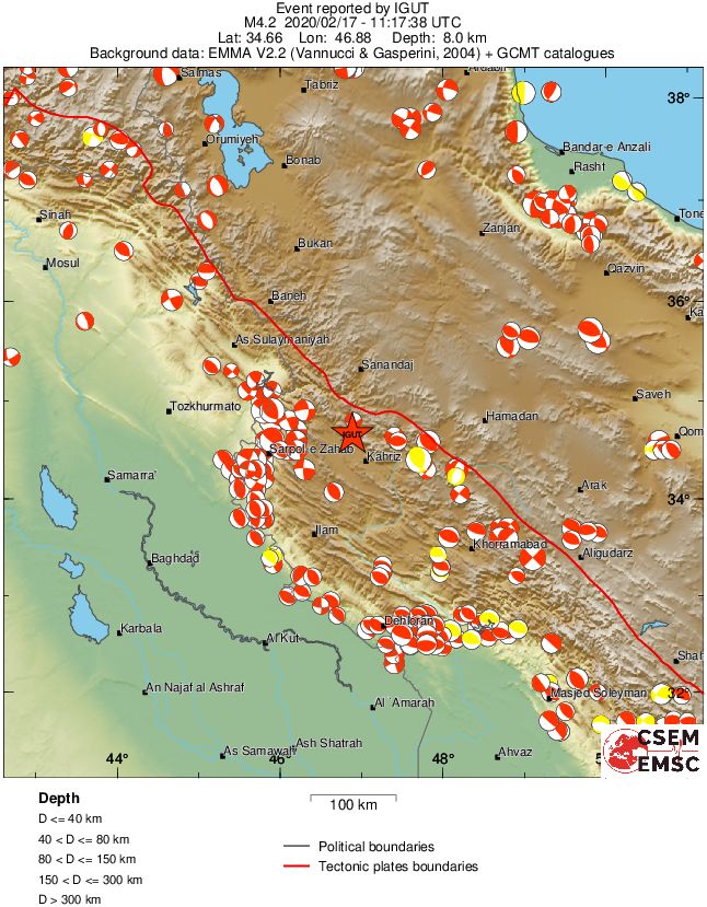 Regional moment Tensor