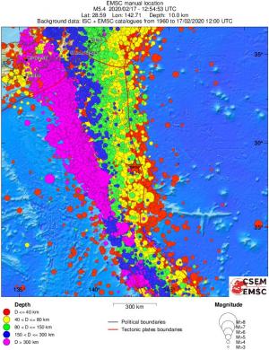 wide historical seismicity