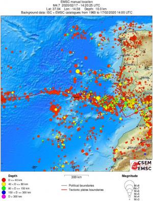 wide historical seismicity