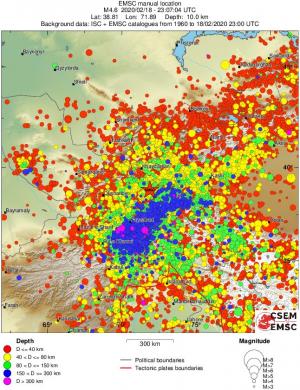 wide historical seismicity