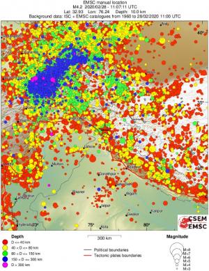 wide historical seismicity
