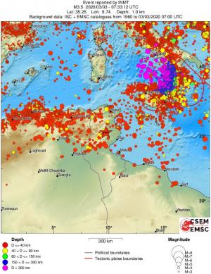 wide historical seismicity