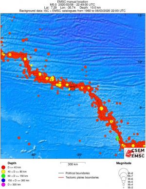 wide historical seismicity