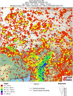wide historical seismicity