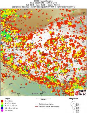 wide historical seismicity