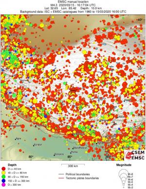 wide historical seismicity