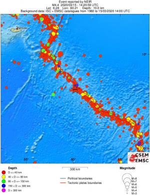 wide historical seismicity