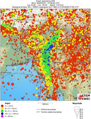 wide historical seismicity