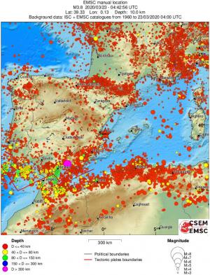wide historical seismicity