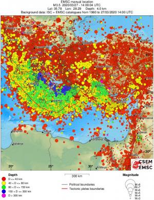 wide historical seismicity