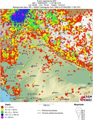 wide historical seismicity