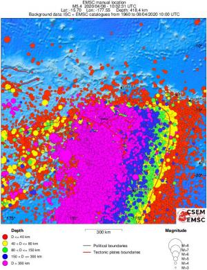 wide historical seismicity