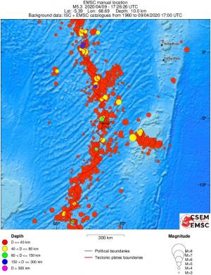 wide historical seismicity